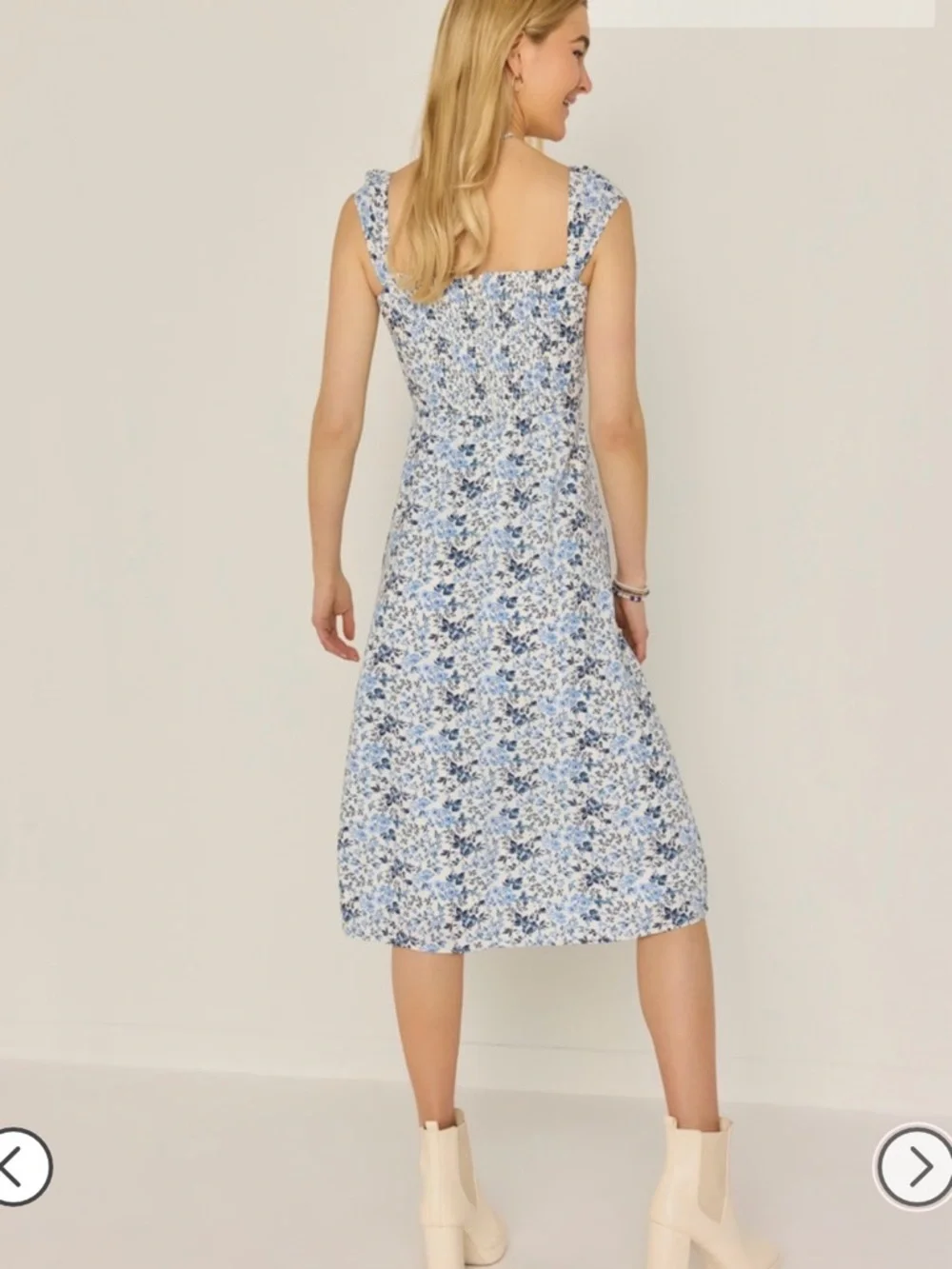 Faye Floral Midi Dress- Francesca’s size M - Picture 3 of 9